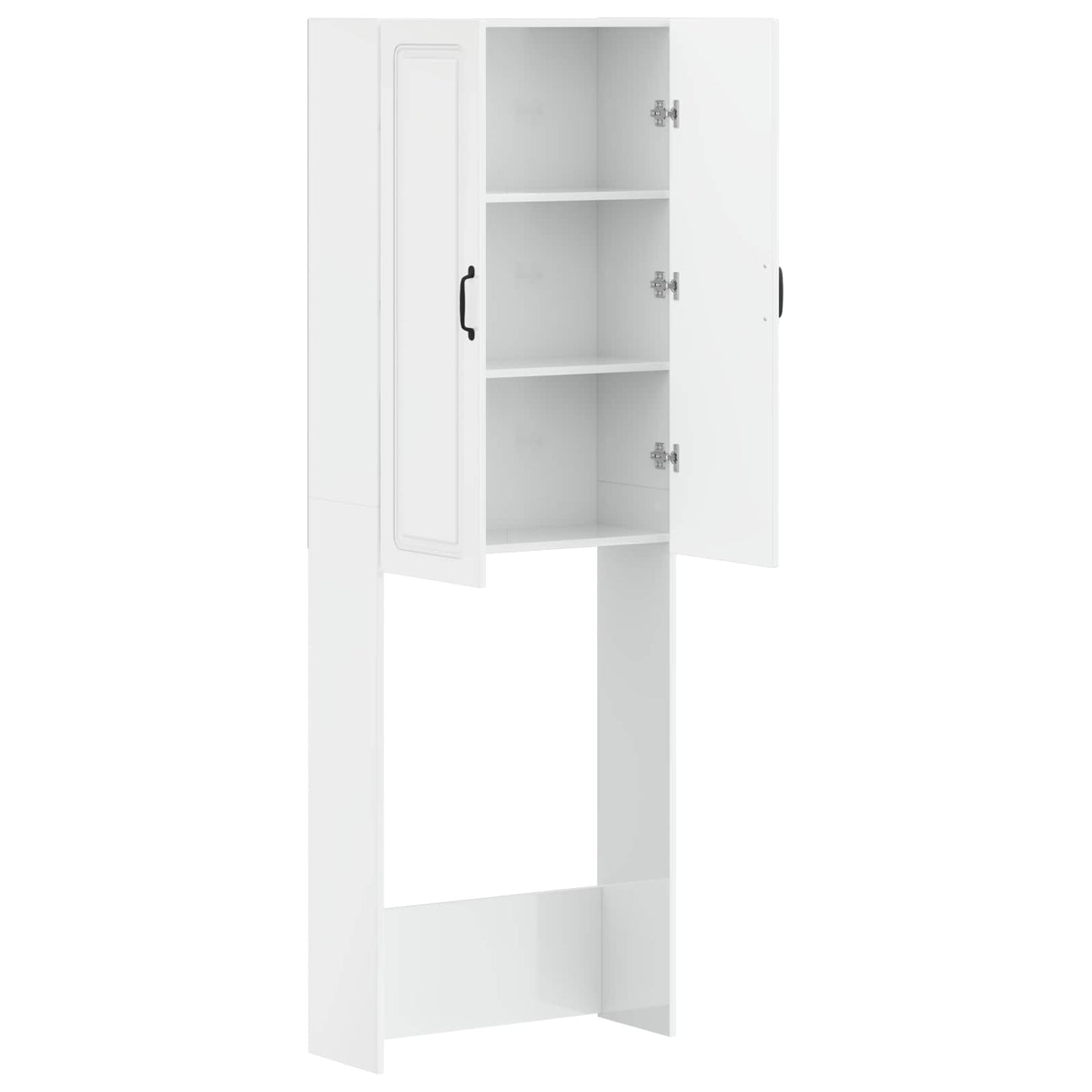Toilet Cabinet UTRECHT High Gloss White 66 x 25.5 x 190 cm