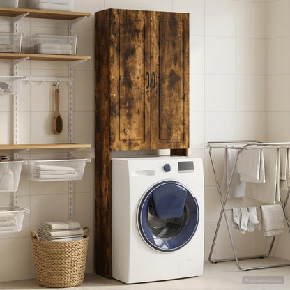 Toilet Cabinet UTRECHT Smoked Oak 66 x 25.5 x 190 cm