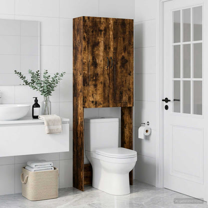 Toilet Cabinet UTRECHT Smoked Oak 66 x 25.5 x 190 cm