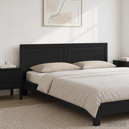Wall-Mounted Headboard UTRECHT Black Engineered Wood