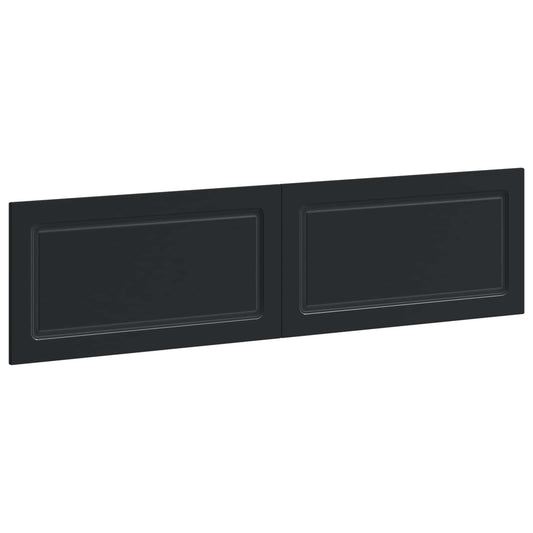Wall-Mounted Headboard UTRECHT Black Engineered Wood