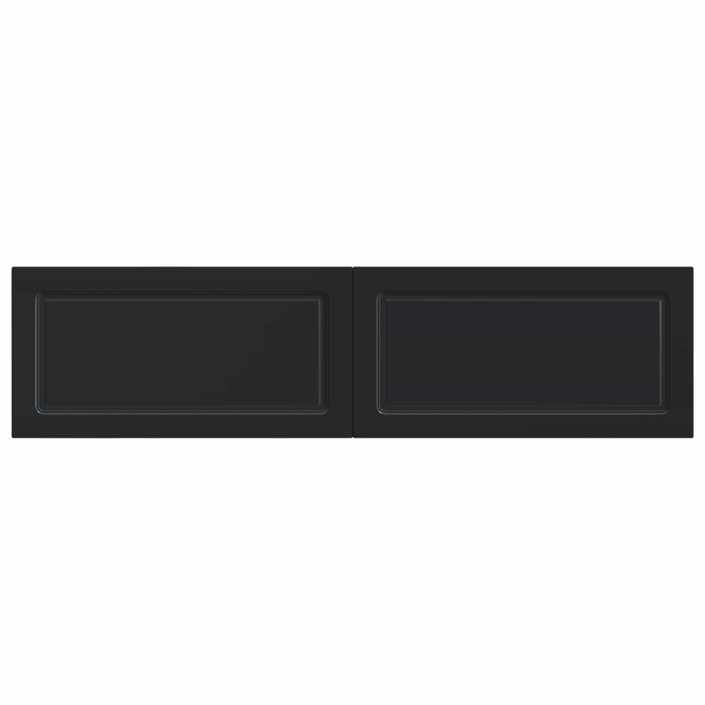 Wall-Mounted Headboard UTRECHT Black Engineered Wood