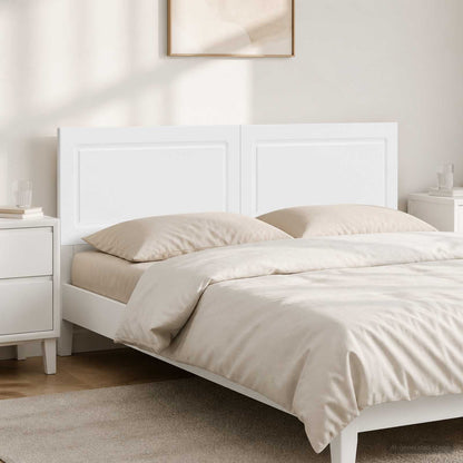 Wall-Mounted Headboard UTRECHT High Gloss White Engineered Wood