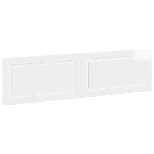 Wall-Mounted Headboard UTRECHT High Gloss White Engineered Wood