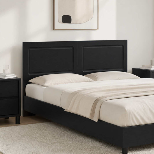 Wall-Mounted Headboard UTRECHT Black Engineered Wood