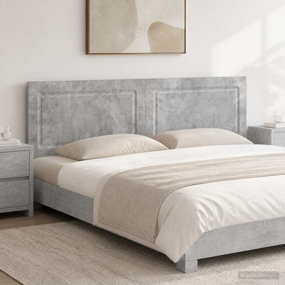 Wall-Mounted Headboard UTRECHT Concrete Grey Engineered Wood