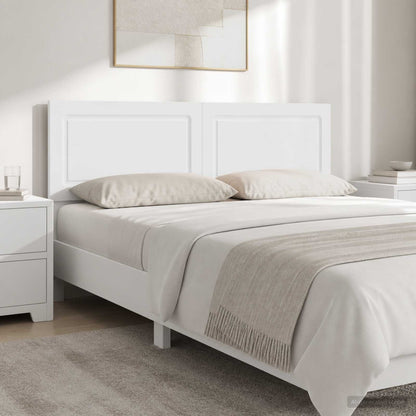 Wall-Mounted Headboard UTRECHT High Gloss White Engineered Wood