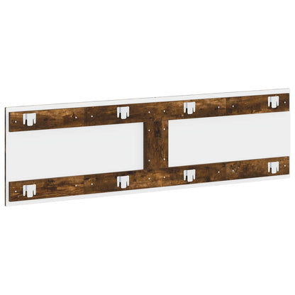 Wall-Mounted Headboard UTRECHT Smoked Oak Engineered Wood