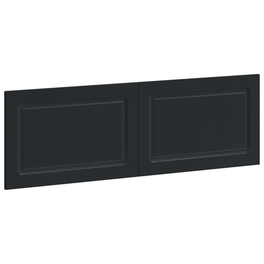 Wall-Mounted Headboard UTRECHT Black Engineered Wood