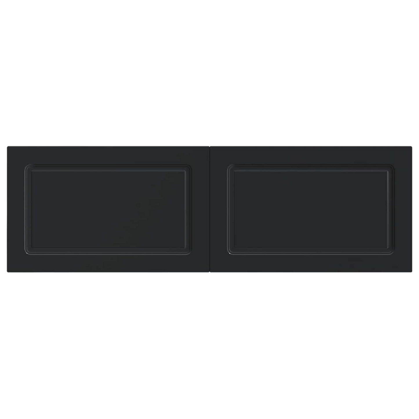 Wall-Mounted Headboard UTRECHT Black Engineered Wood