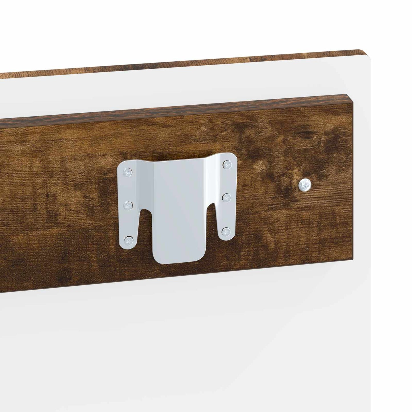 Wall-Mounted Headboard UTRECHT Smoked Oak Engineered Wood