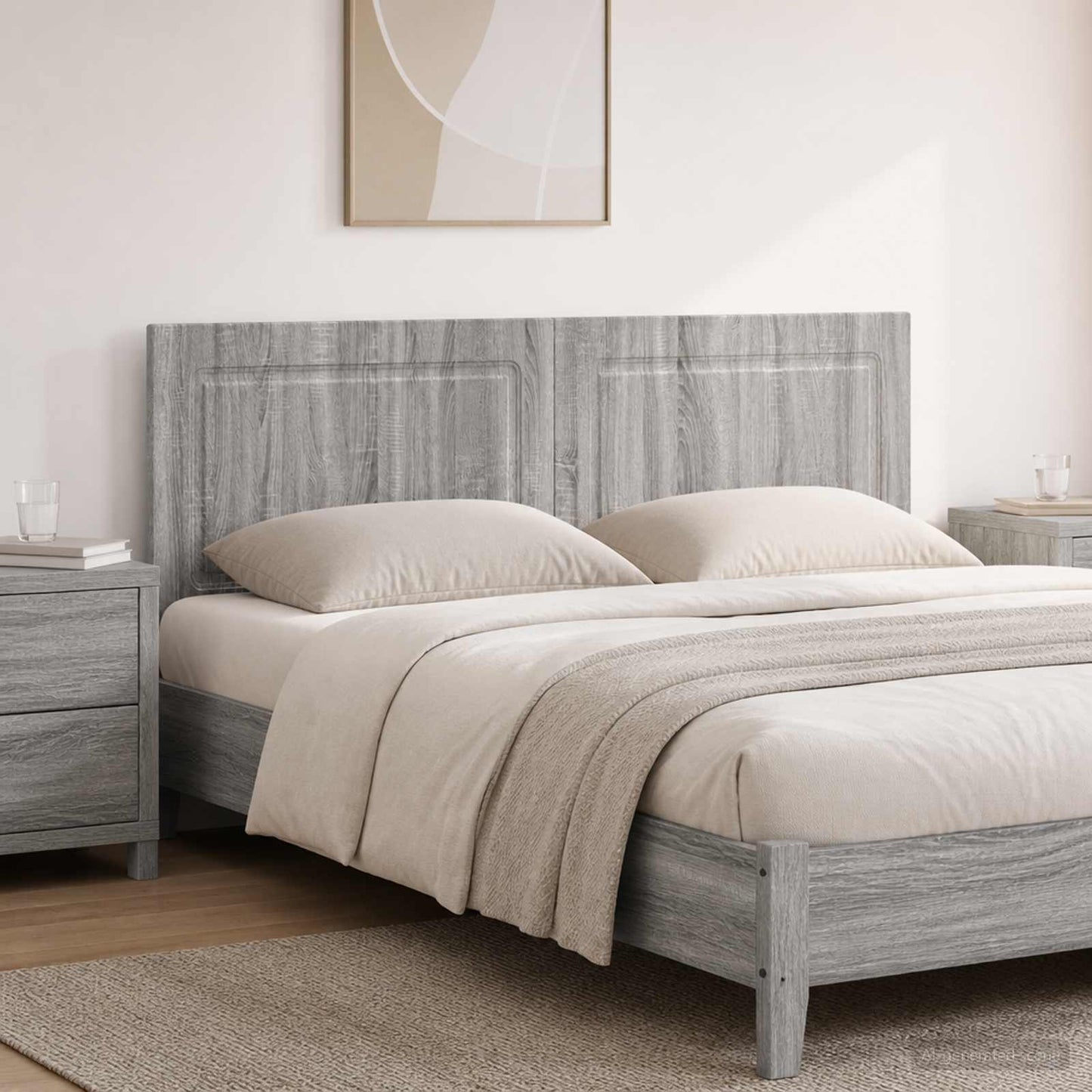 Wall-Mounted Headboard UTRECHT Grey Sonoma Engineered Wood