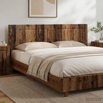 Wall-Mounted Headboard UTRECHT Old Wood Engineered Wood