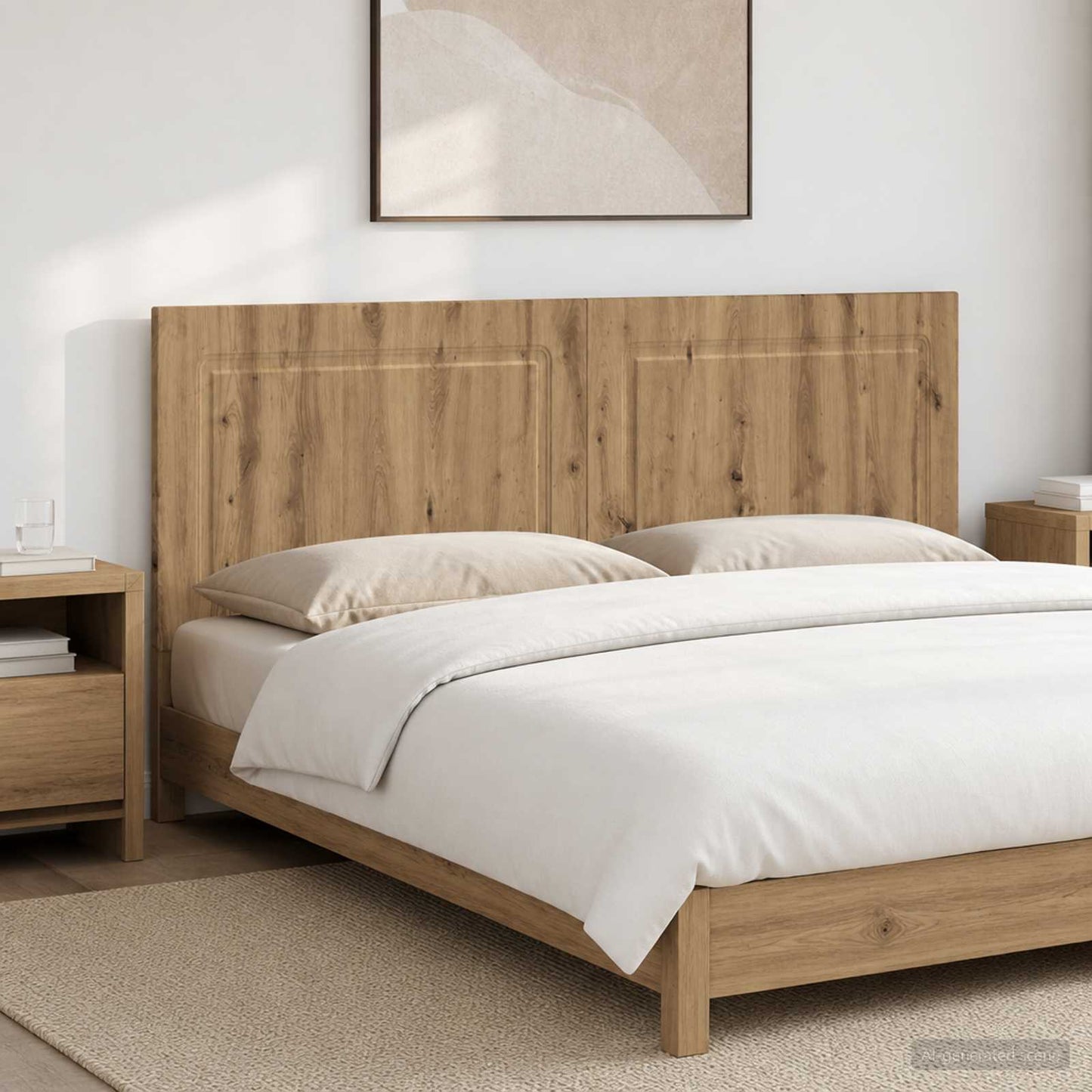 Wall-Mounted Headboard UTRECHT Artisan Oak Engineered Wood