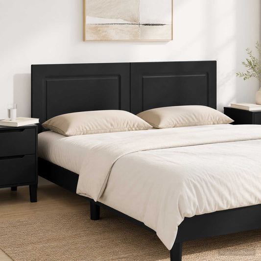 Wall-Mounted Headboard UTRECHT Black Engineered Wood