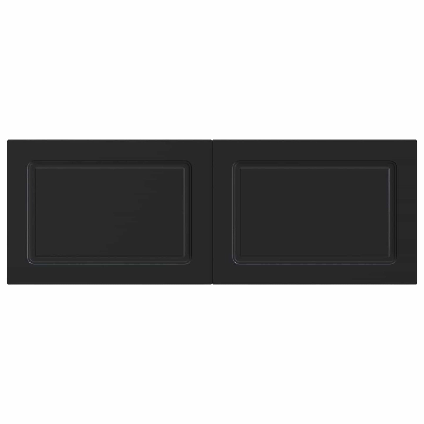 Wall-Mounted Headboard UTRECHT Black Engineered Wood