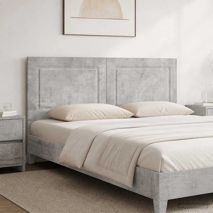 Wall-Mounted Headboard UTRECHT Concrete Grey Engineered Wood