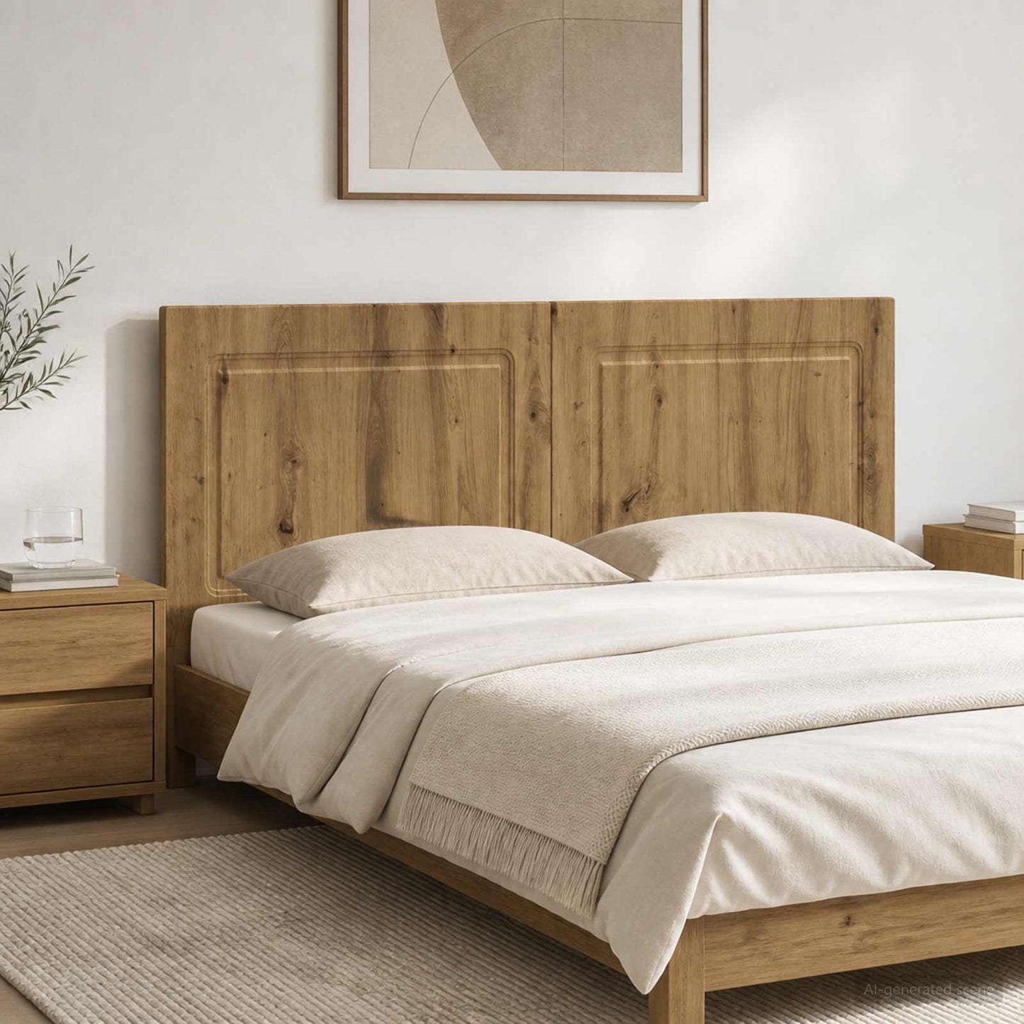 Wall-Mounted Headboard UTRECHT Artisan Oak Engineered Wood