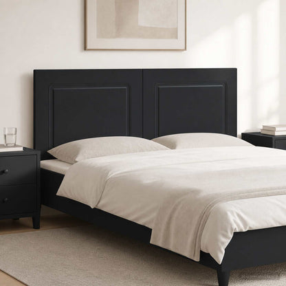 Wall-Mounted Headboard UTRECHT Black Engineered Wood