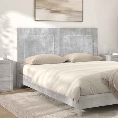 Wall-Mounted Headboard UTRECHT Concrete Grey Engineered Wood