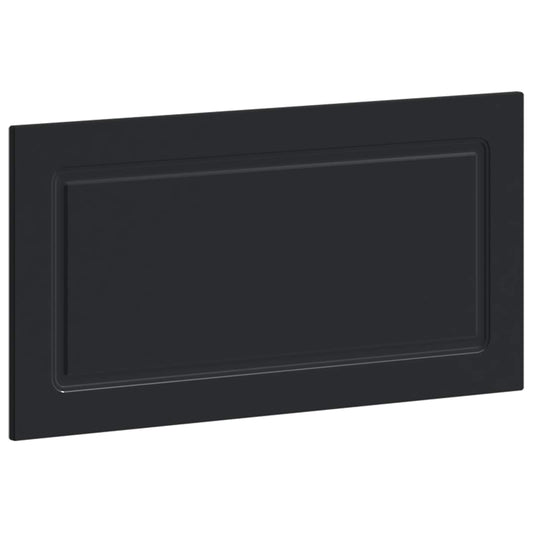 Wall-Mounted Headboard UTRECHT Black Engineered Wood