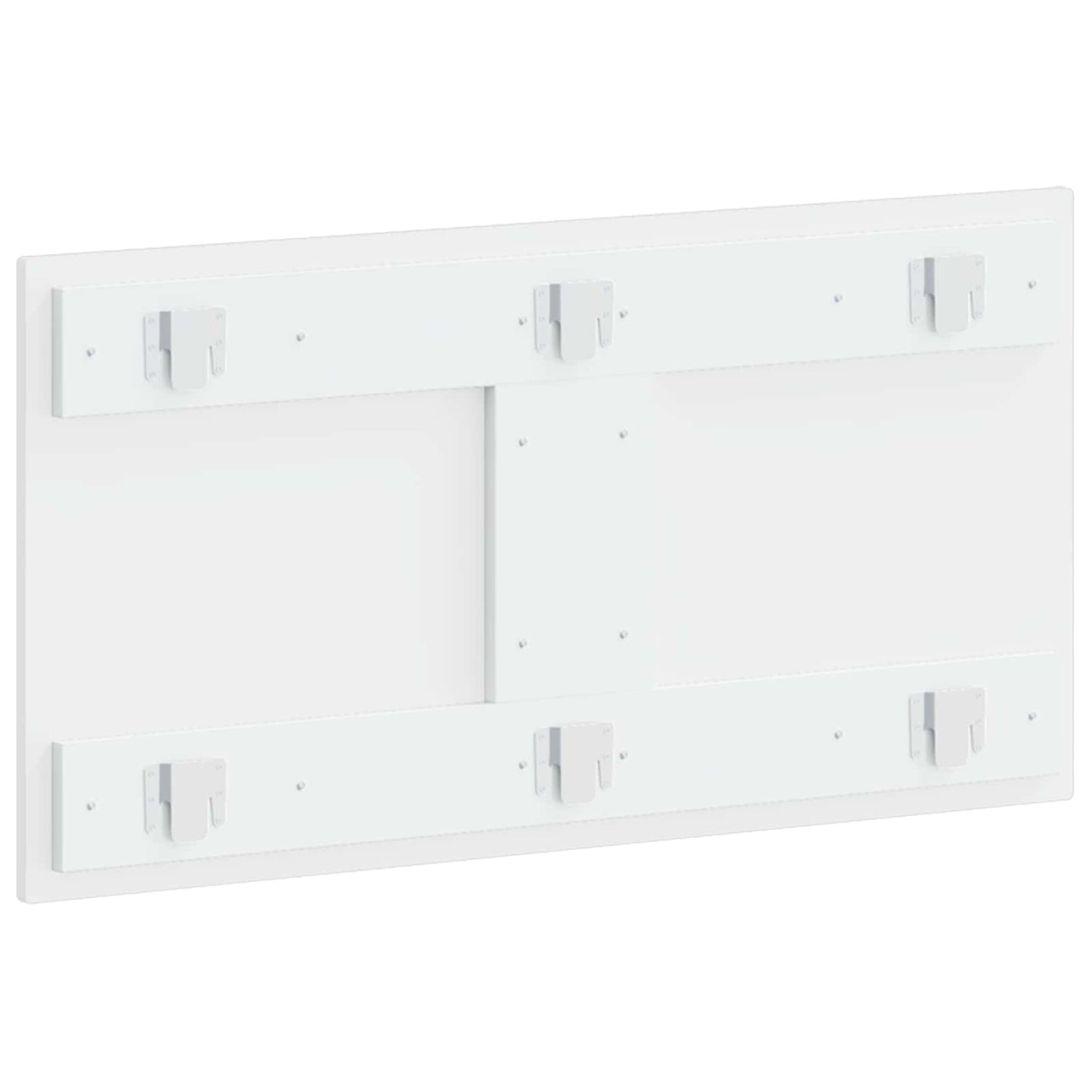 Wall-Mounted Headboard UTRECHT High Gloss White Engineered Wood