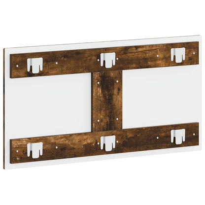Wall-Mounted Headboard UTRECHT Smoked Oak Engineered Wood