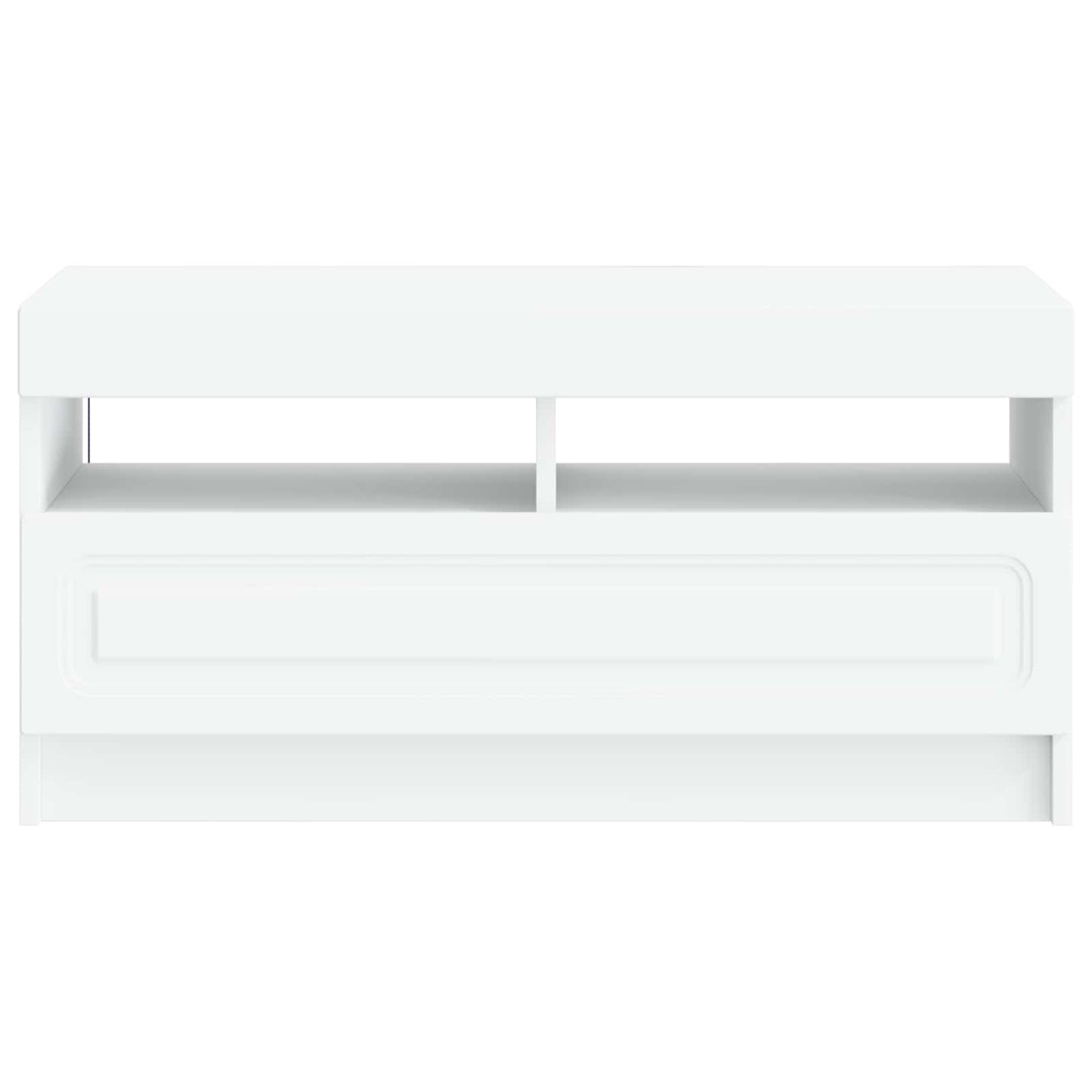 LED TV Cabinet White Engineered Wood