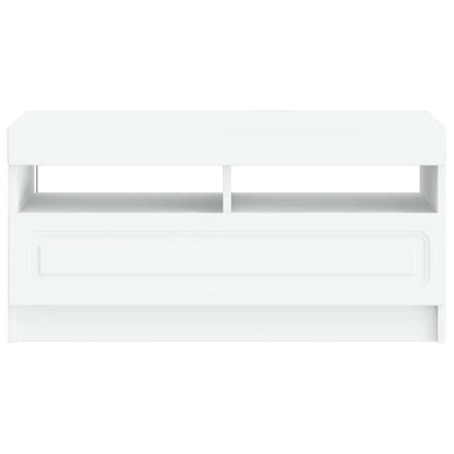 LED TV Cabinet White Engineered Wood