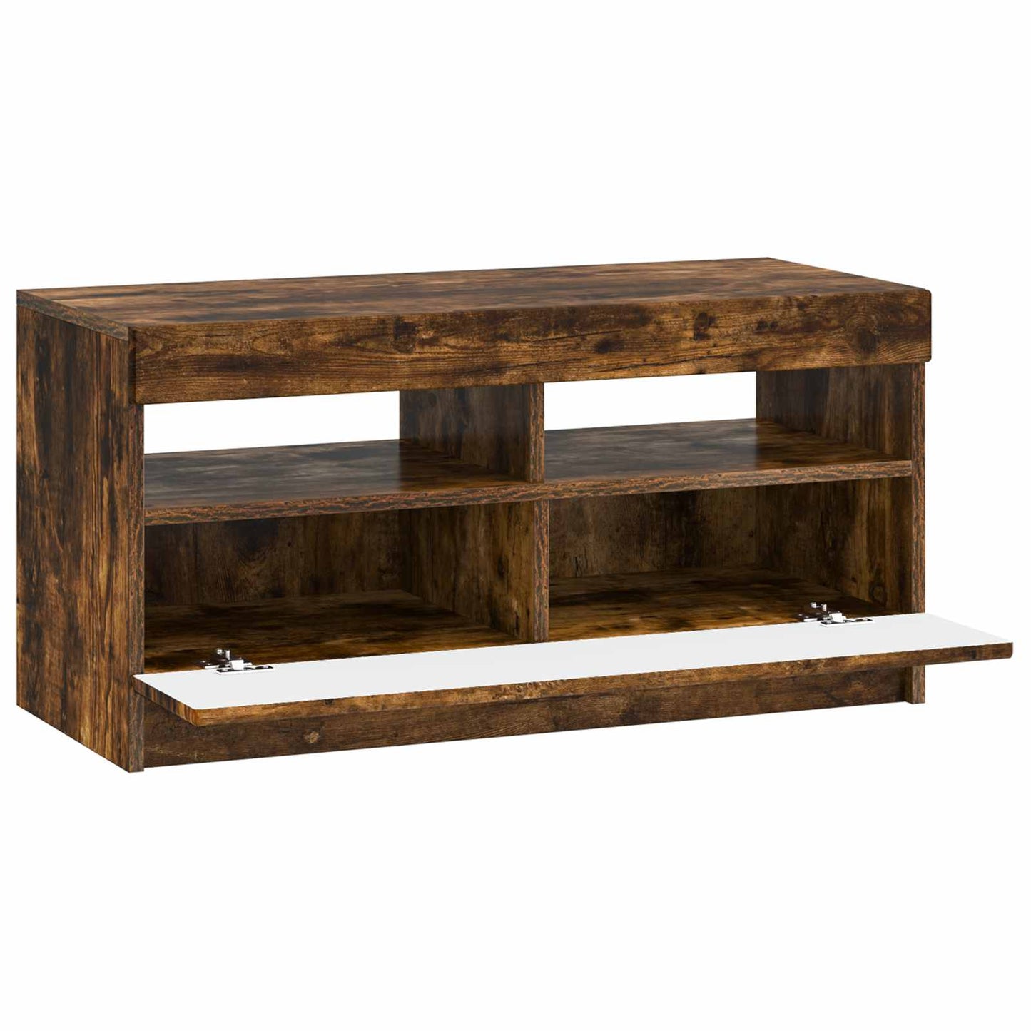 LED TV Cabinet Smoked Oak Engineered Wood