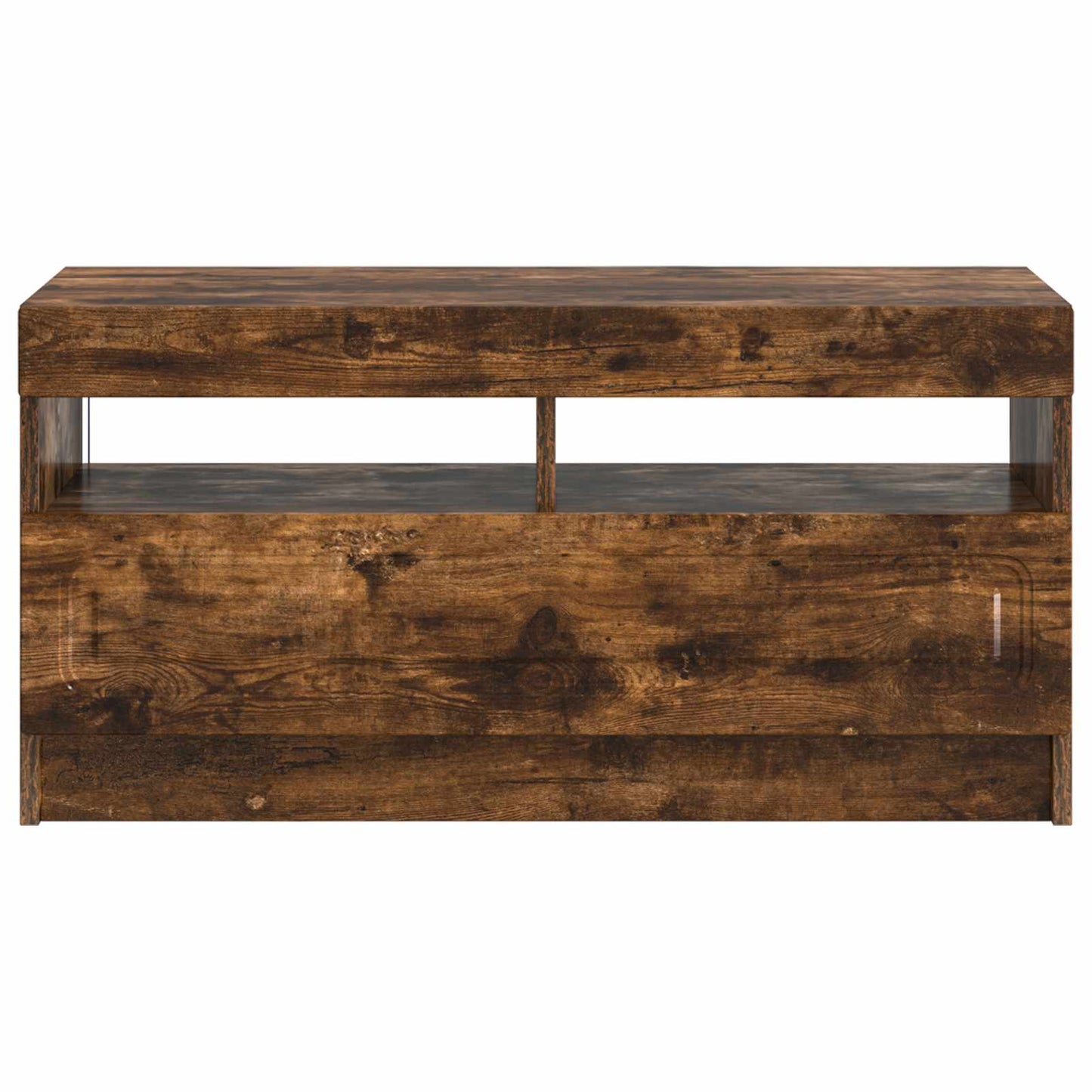 LED TV Cabinet Smoked Oak Engineered Wood