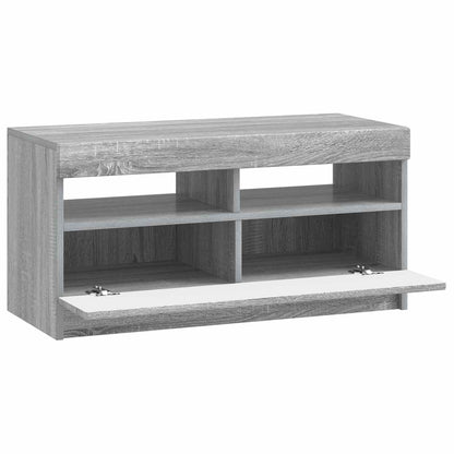 LED TV Cabinet Grey Sonoma Engineered Wood