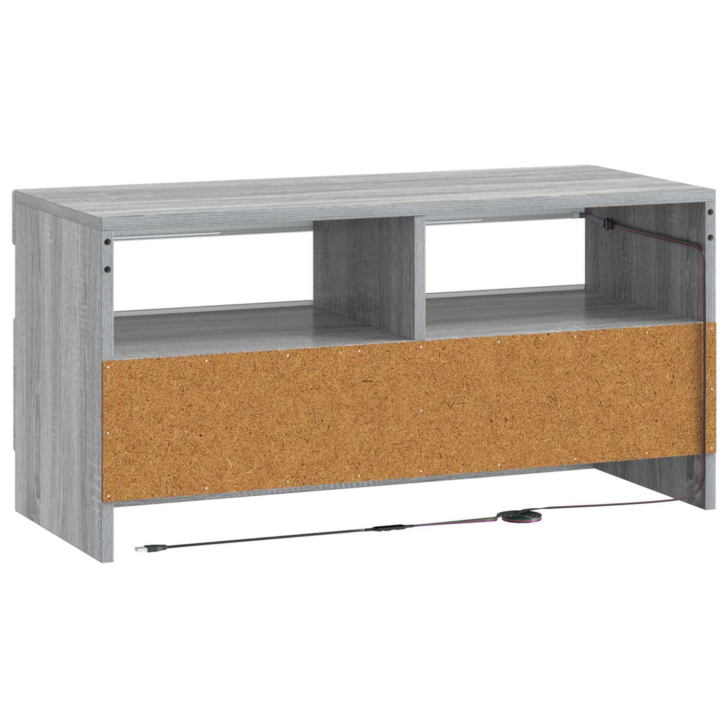 LED TV Cabinet Grey Sonoma Engineered Wood
