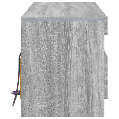 LED TV Cabinet Grey Sonoma Engineered Wood