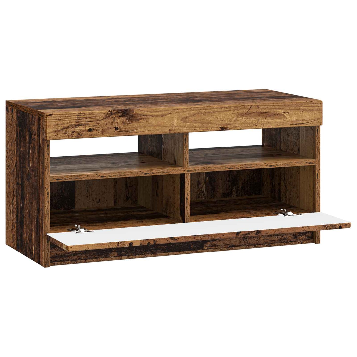 LED TV Cabinet Old Wood Engineered Wood