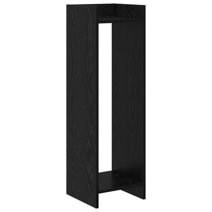 Plant Stand 2 pcs Black Oak 30 x 30 x 100 cm Engineered Wood