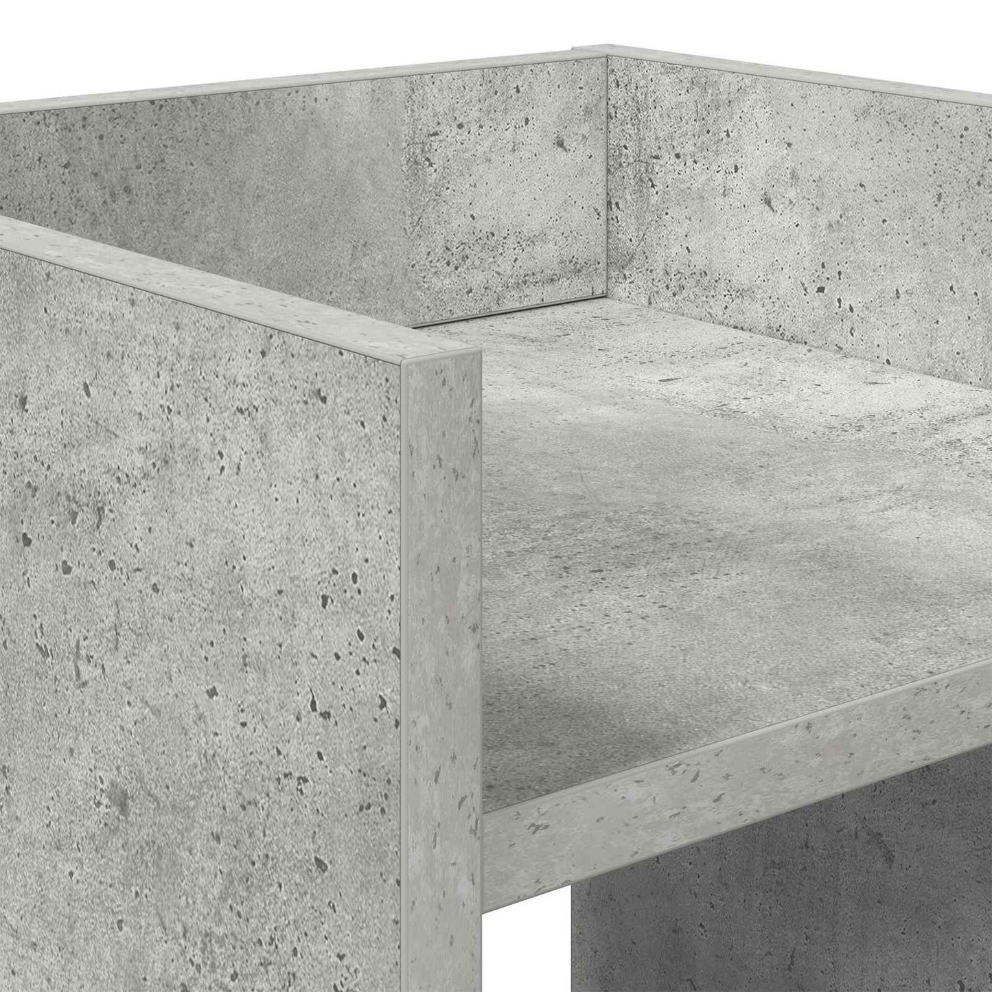 Plant Stand Concrete Grey 30 x 30 x 100 cm Engineered Wood