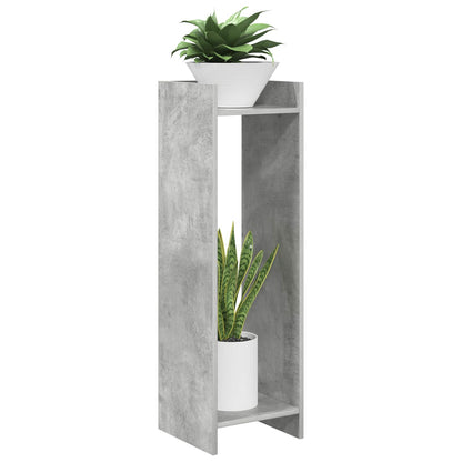 Plant Stand 2 pcs Concrete Grey 30 x 30 x 100 cm