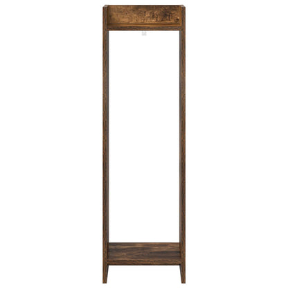 Plant Stand 2 pcs Smoked Oak 30 x 30 x 100 cm Engineered Wood