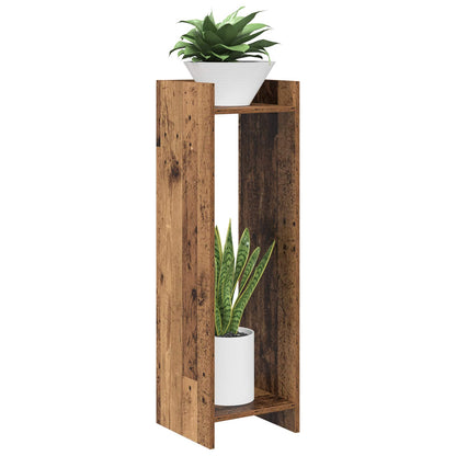 Plant Stand Old Wood 30 x 30 x 100 cm Engineered Wood