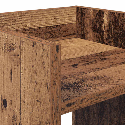 Plant Stand 2 pcs Old Wood 30 x 30 x 100 cm Engineered Wood