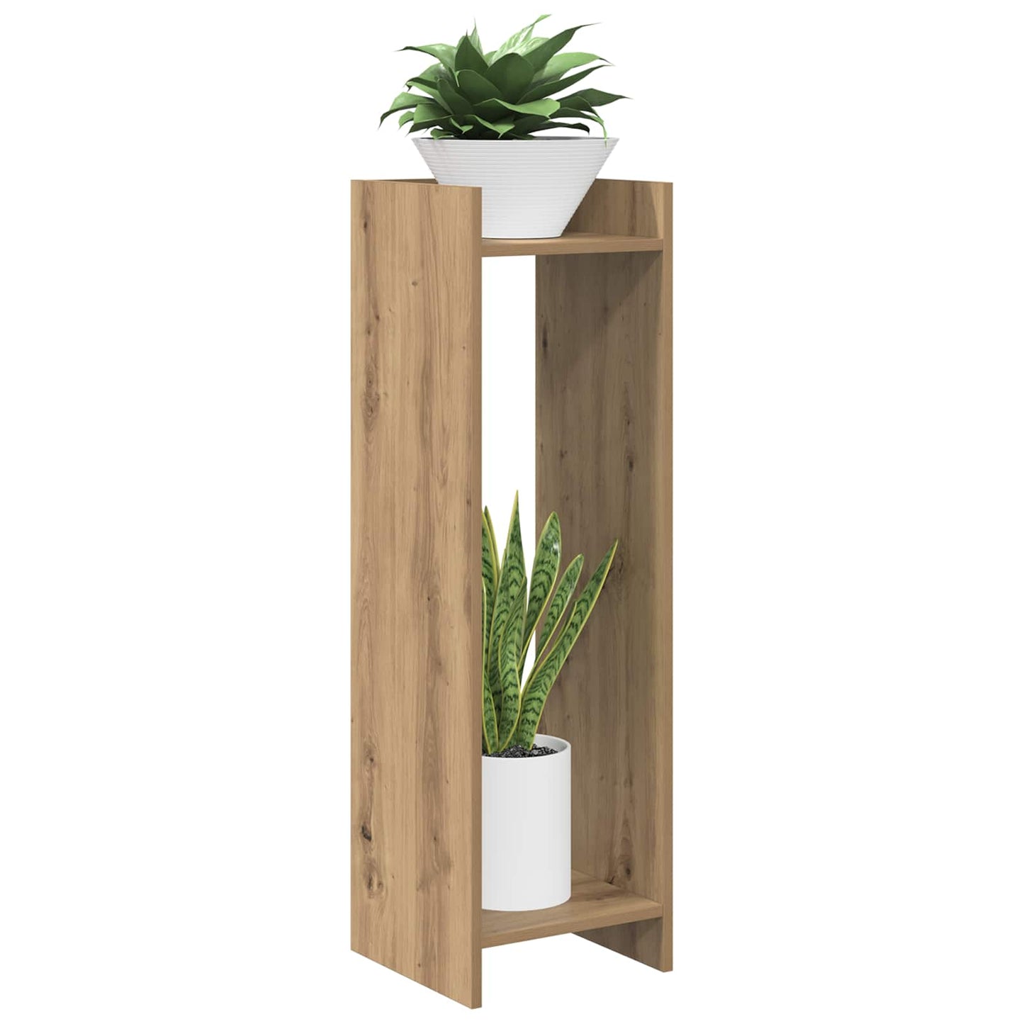 Plant Stand 2 pcs Artisan Oak 30 x 30 x 100 cm Engineered Wood