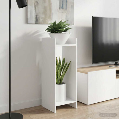 Plant Stand White 30 x 30 x 80 cm Engineered Wood