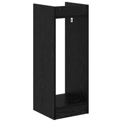 Plant Stand Black Oak 30 x 30 x 80 cm Engineered Wood