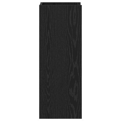 Plant Stand Black Oak 30 x 30 x 80 cm Engineered Wood
