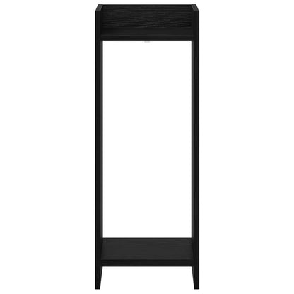 Plant Stand 2 pcs Black Oak 30 x 30 x 80 cm Engineered Wood