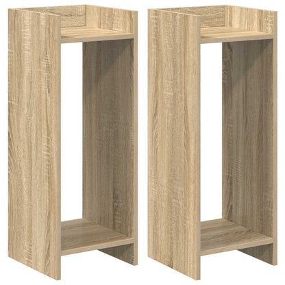 Plant Stand 2 pcs Sonoma Oak 30 x 30 x 80 cm Engineered Wood