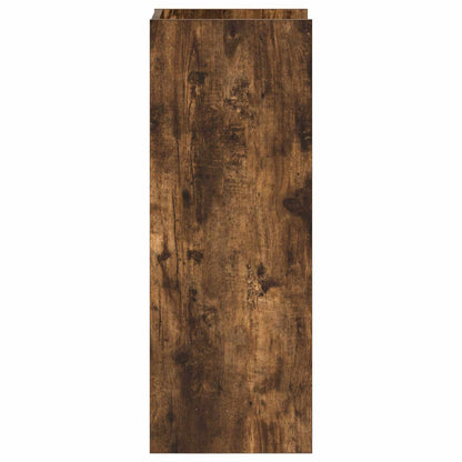 Plant Stand 2 pcs Smoked Oak 30 x 30 x 80 cm Engineered Wood
