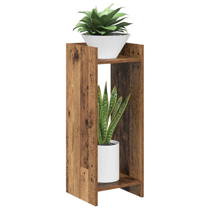 Plant Stand Old Wood 30 x 30 x 80 cm Engineered Wood