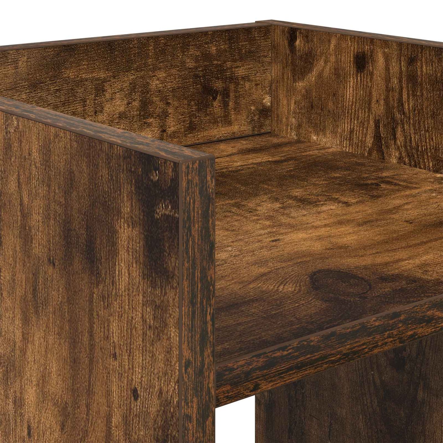 Plant Stand Smoked Oak 30 x 30 x 60 cm Engineered Wood